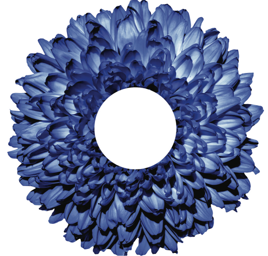 Servilletero Crisantemo Azul - Kit de 6