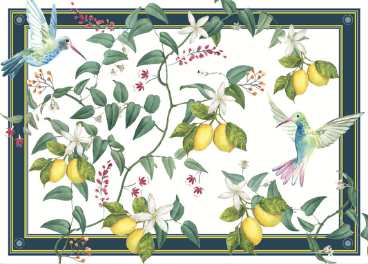 Individual Tela Impermeable Limones - Kit de 6