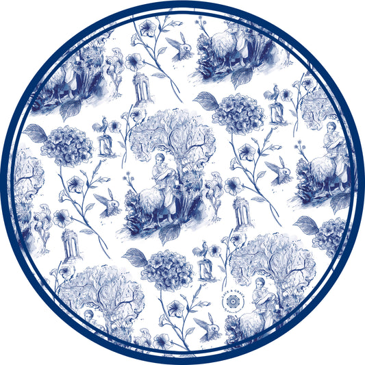 Portaplato Toile de Jouy Rey - Kit de 6