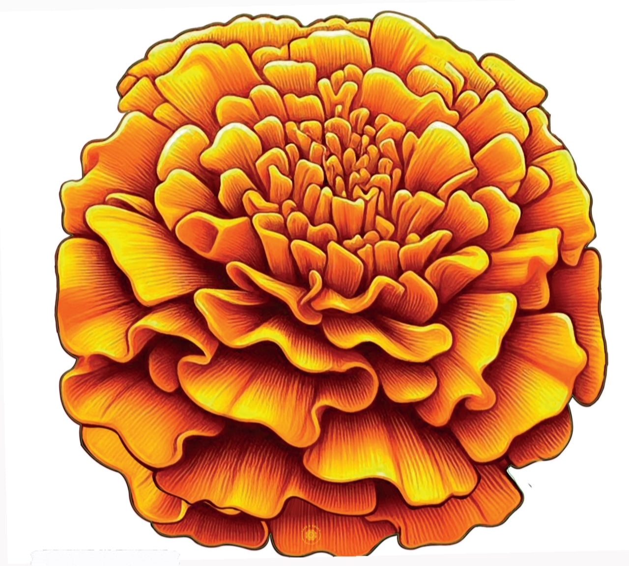 Portaplato Cempasúchil   - Corte Registro Kit de 6