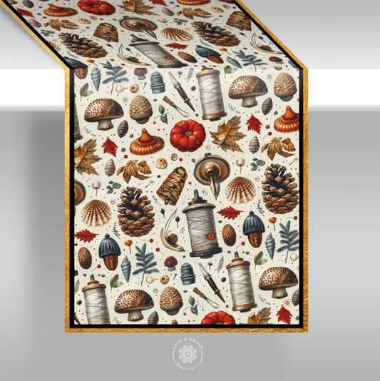 Camino de mesa - Otoño costurero