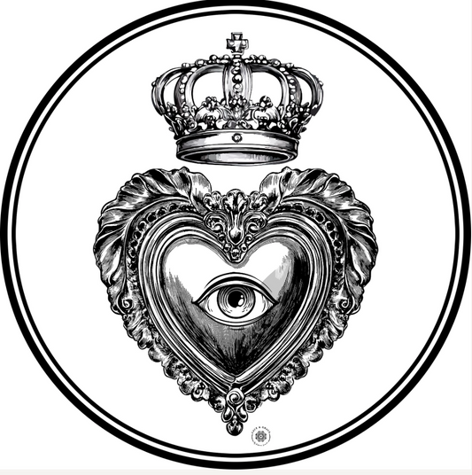 Portaplatos Corona B/N - Kit de 6