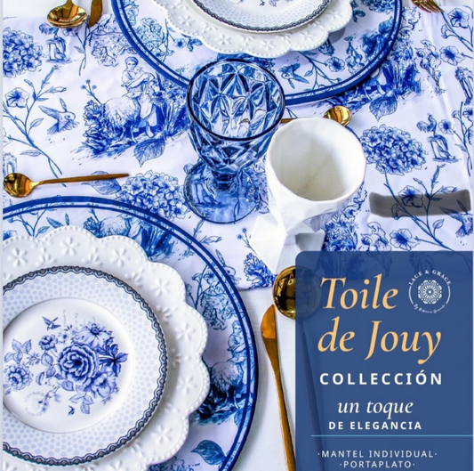 Portaplato Toile de Jouy Rey - Kit de 6