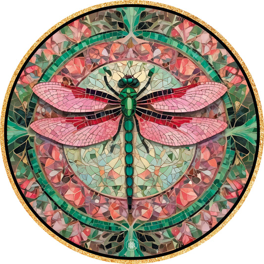 Portaplato Libélula Mosaico - Kit de 6