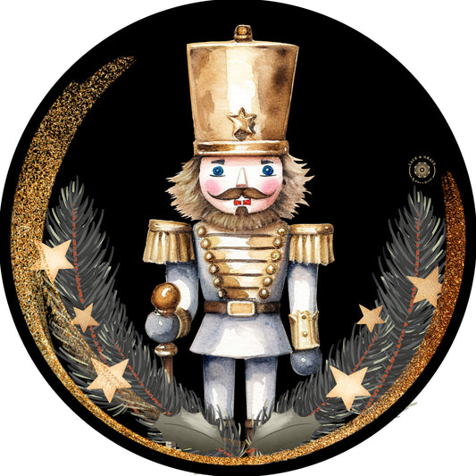 Nutcracker Negro con dorado- Kit de 6