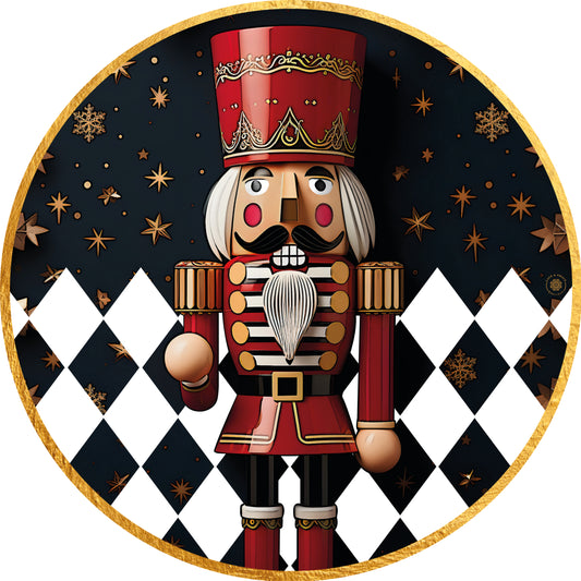 Nutcracker azul marino con rojo - Kit de 6