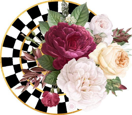 Portaplato Rombos y flores - Corte Registro Kit de 6