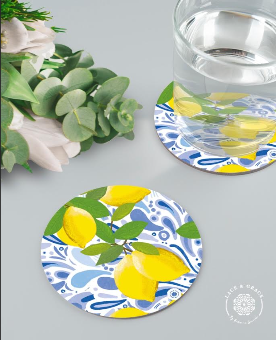 Portavasos Talavera Limones v2 - Kit de 6