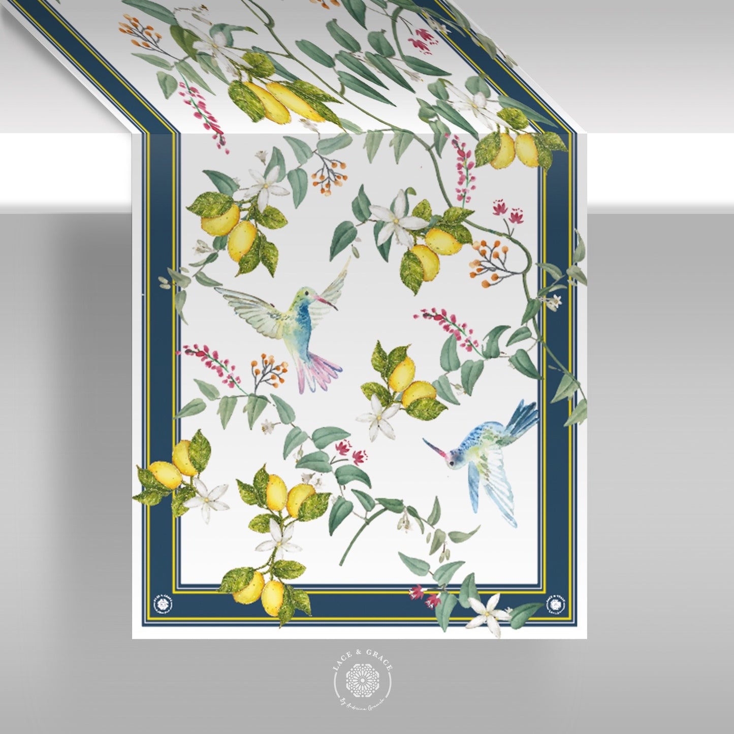 Camino de mesa - Limones Colibrí