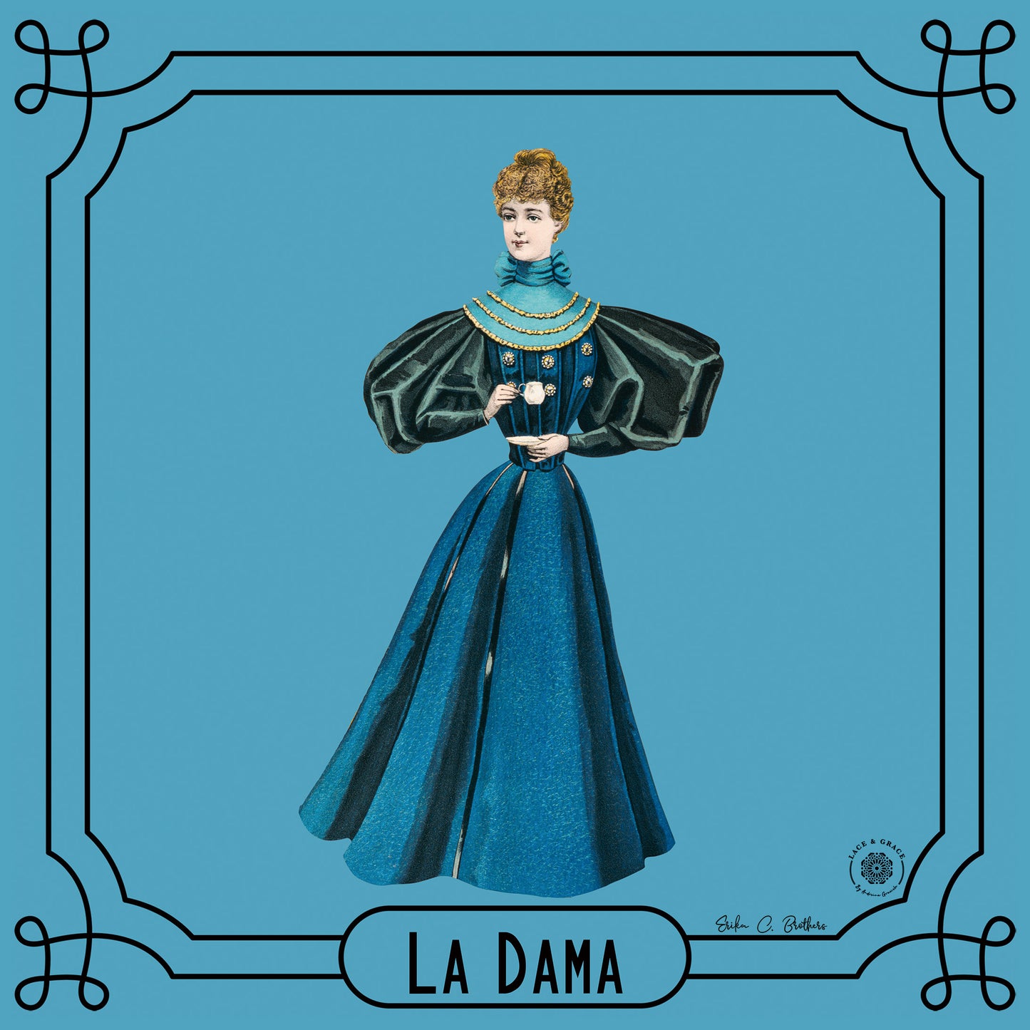 Portaplatos Lotería Cuadrados - Kit de 6