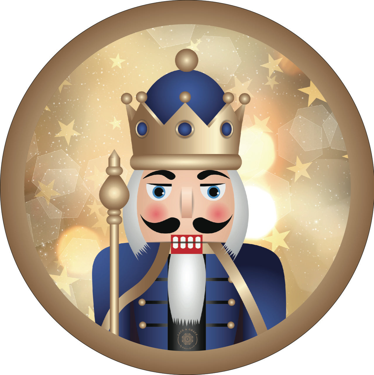 Nutcracker azul y dorado    - Kit de 6