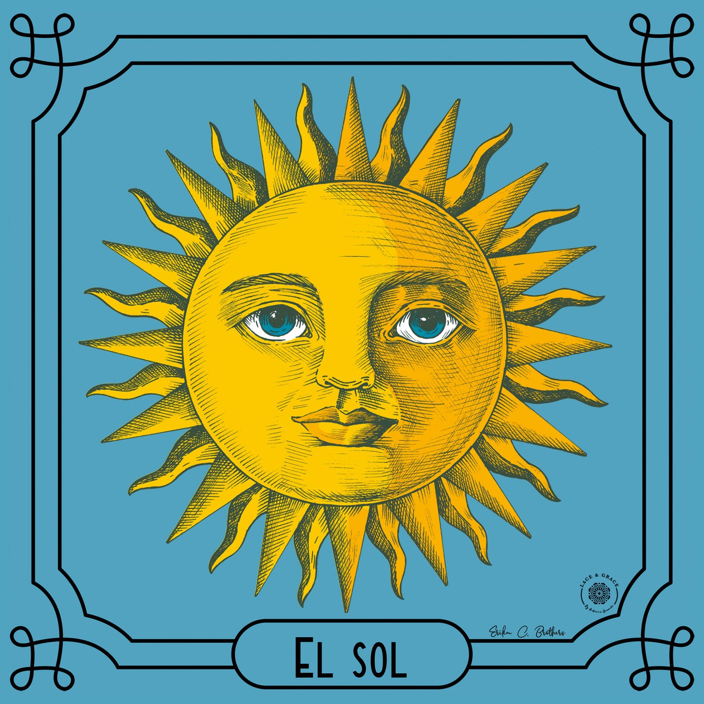 Portaplatos Lotería Cuadrados - Kit de 6