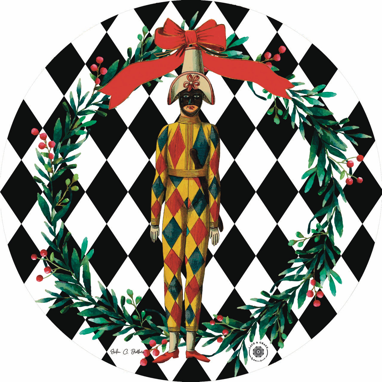 Arlequin con antifaz ECB - Kit de 6