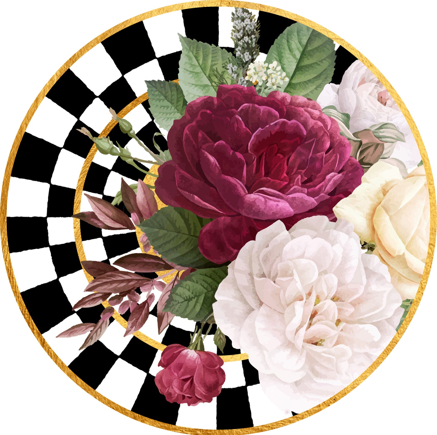 Portaplato Rombos y Flores - Kit de 6