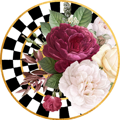 Portaplato Rombos y Flores - Kit de 6